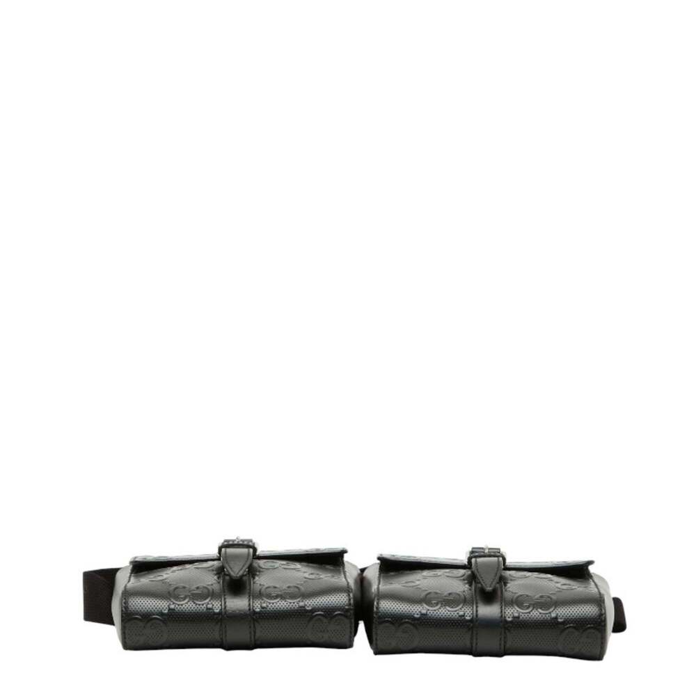 GUCCI Black Leather Fanny Pack - Picture 3 of 12